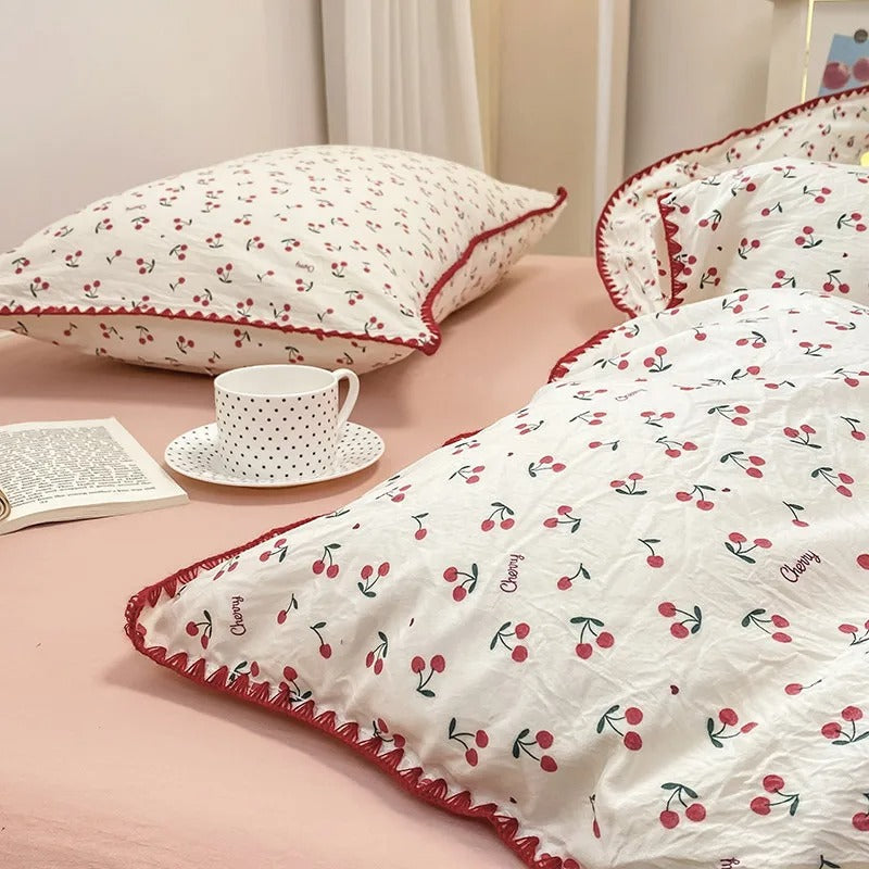 Blossom & Berry Dream Bedding Set 4pcs Floral Duvet Cover