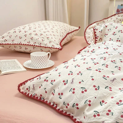 Blossom & Berry Dream Bedding Set 4pcs Floral Duvet Cover