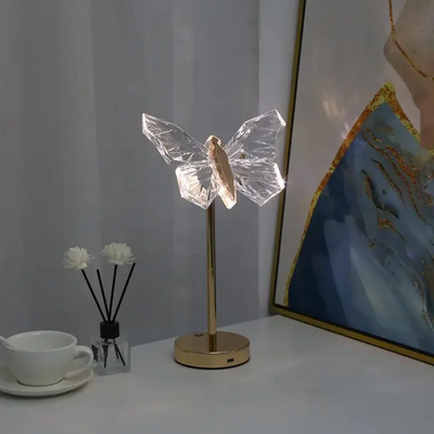Butterfly Crystal Table Lamp – Elegant LED Accent Light