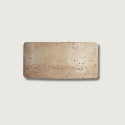 StoneLuxe – Minimalist Wall Lamp in Travertine