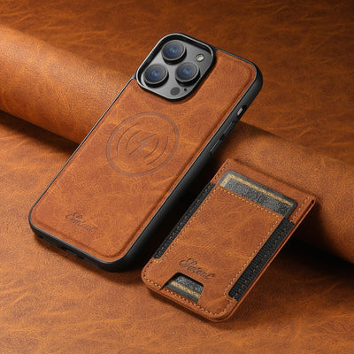 Shockproof Leather Phone Case with Card Holder