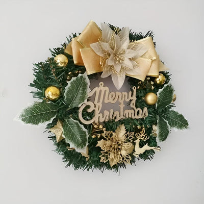 Holiday Harmony Merry Christmas Wreath for Home Decor
