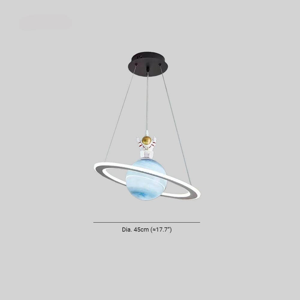 LED Pendant Lamp for Kids Room Planet Design