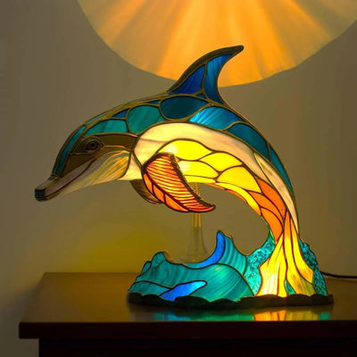 LED Dog Table Lamp – Modern Resin Design