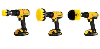 3-Piece Drill Brush Cleaning Attachment Set