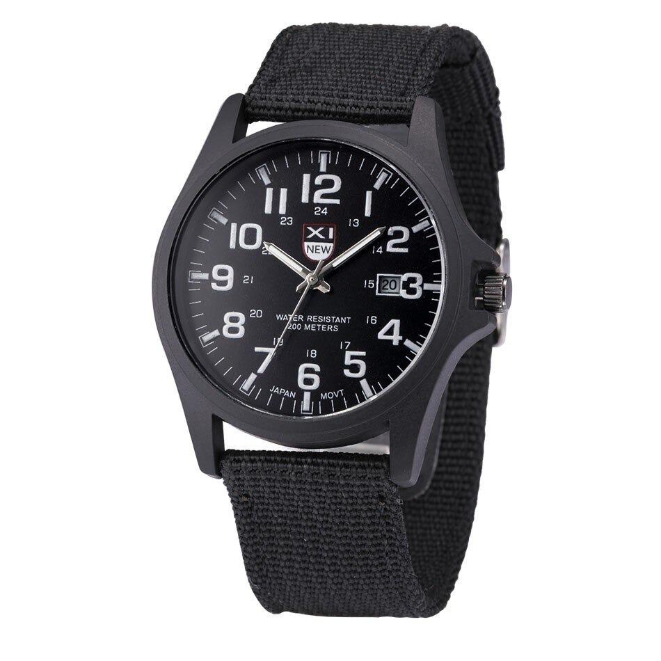 Military Wristwatch with Luminous Hands