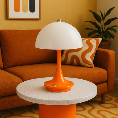 Modern LED Mushroom Table Lamp – USB-C Rechargeable