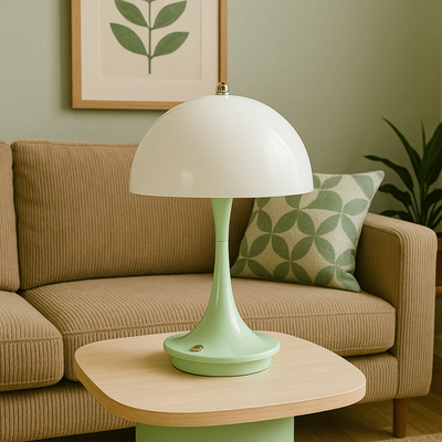 Modern LED Mushroom Table Lamp – USB-C Rechargeable