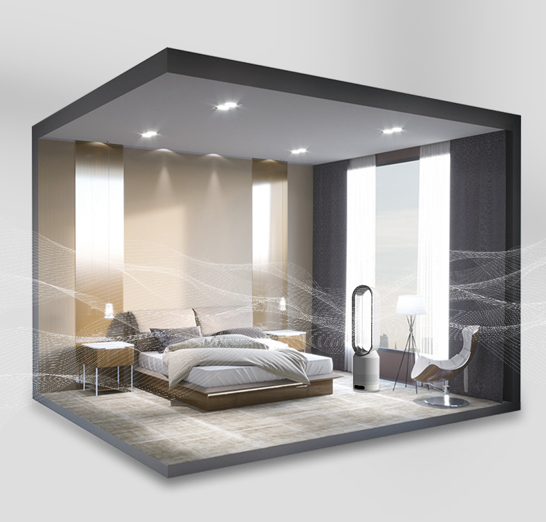 3-in-1 Bladeless Air Cooler with Purifier and Oscillation