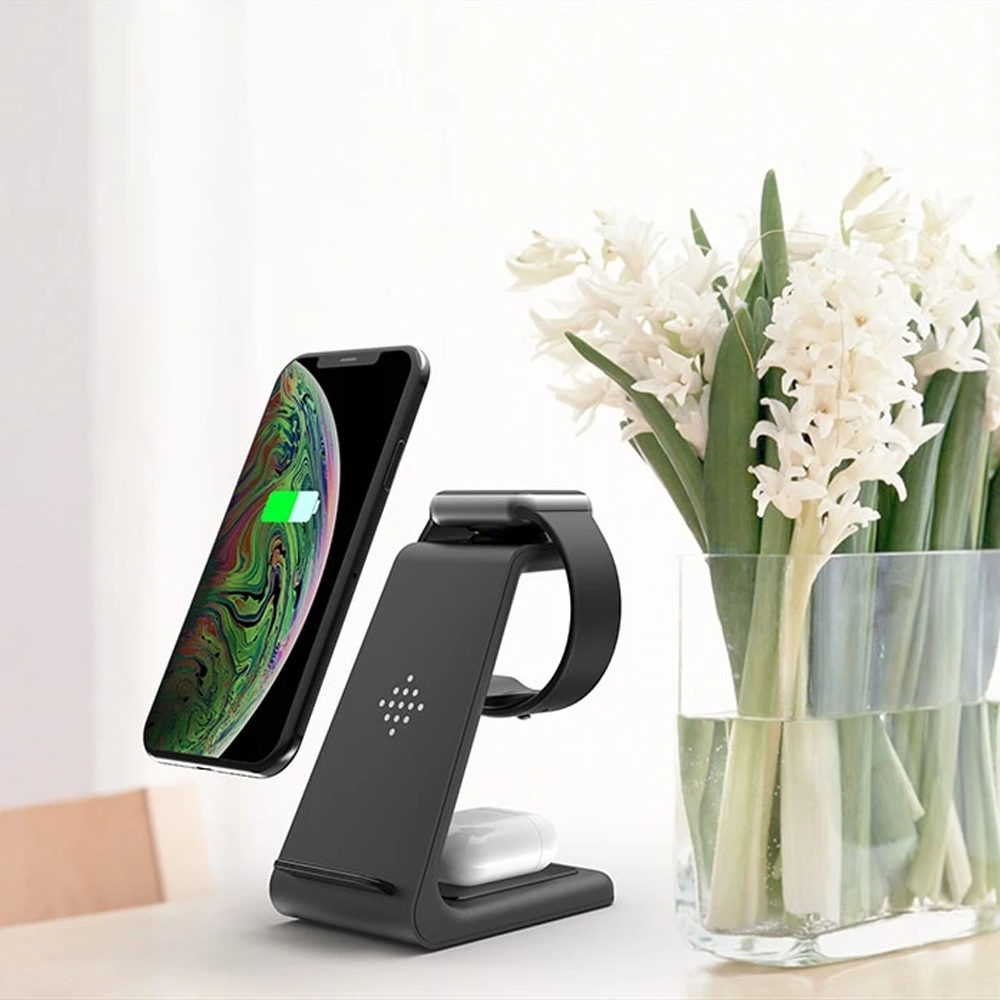 Allescharger 3-in-1 Wireless Charger – Apple & Samsung Devices