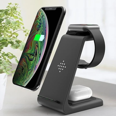 Allescharger 3-in-1 Wireless Charger – Apple & Samsung Devices
