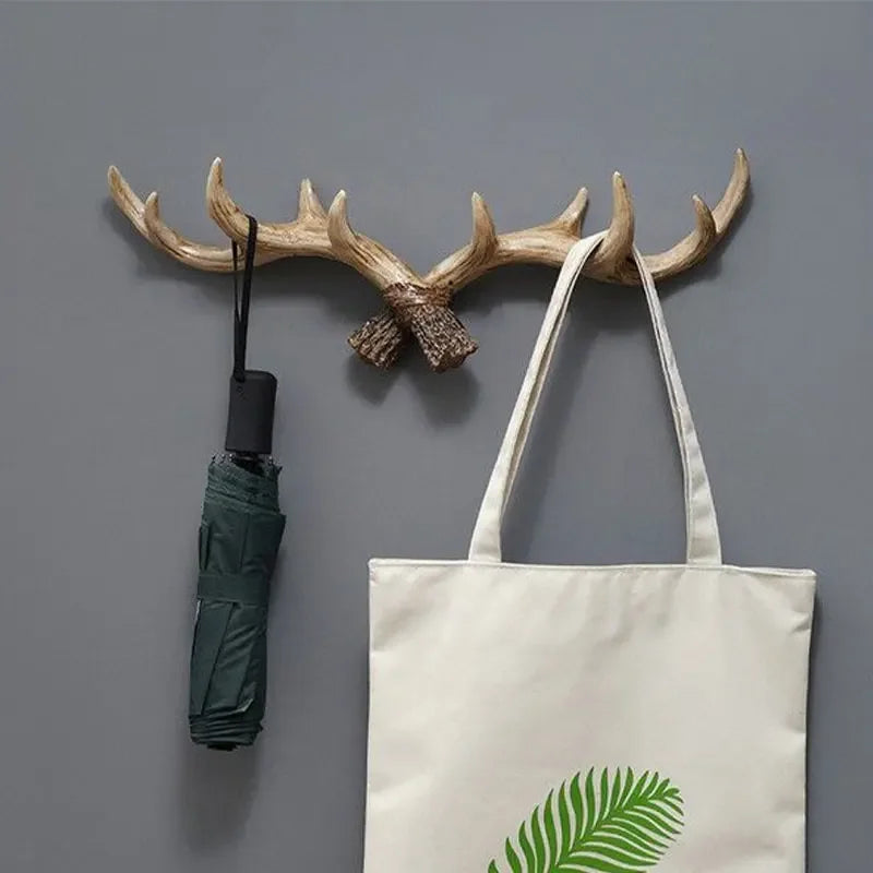 Vintage Antler Wall Hook Rustic Coat Rack
