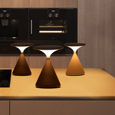 Hourglass Cordless LED Table Lamp with Touch Dimmer