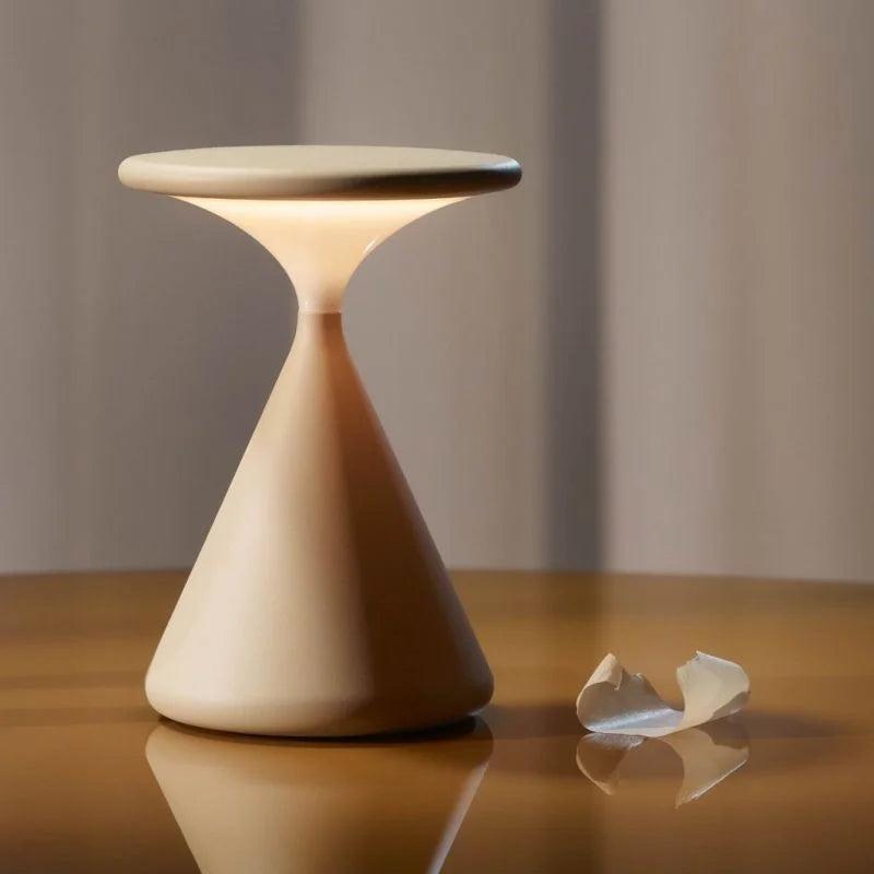 Hourglass Cordless LED Table Lamp with Touch Dimmer