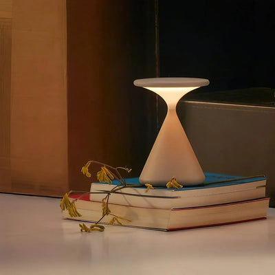Hourglass Cordless LED Table Lamp with Touch Dimmer