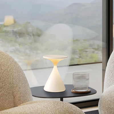Hourglass Cordless LED Table Lamp with Touch Dimmer