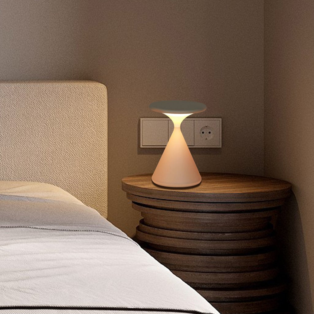 Hourglass Cordless LED Table Lamp with Touch Dimmer