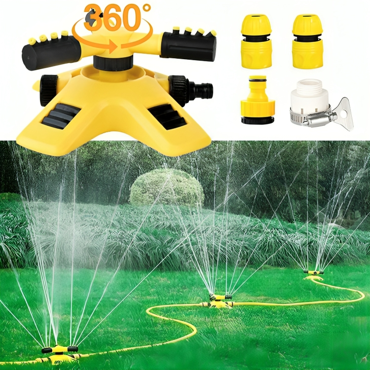 Rotating Lawn Sprinkler – 360° Adjustable Garden Watering