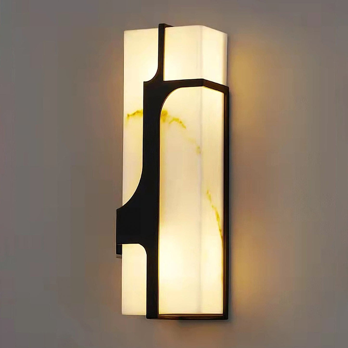 OpalGlow – Marble Art Deco Wall Lamp for a Chic Appeal