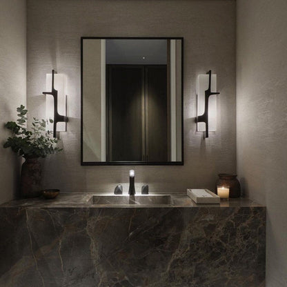 OpalGlow – Marble Art Deco Wall Lamp for a Chic Appeal