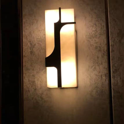 OpalGlow – Marble Art Deco Wall Lamp for a Chic Appeal
