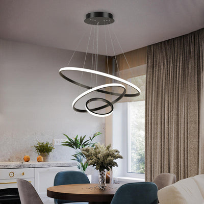 Adjustable LED Ring Ceiling Light – Modern Design