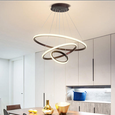 Adjustable LED Ring Ceiling Light – Modern Design