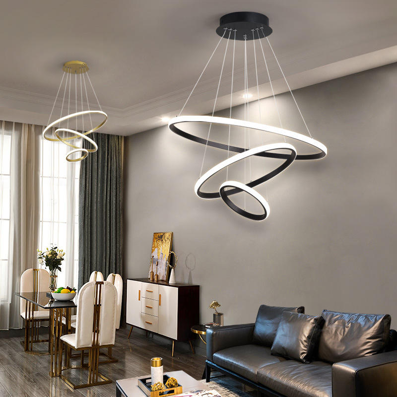 Adjustable LED Ring Ceiling Light – Modern Design