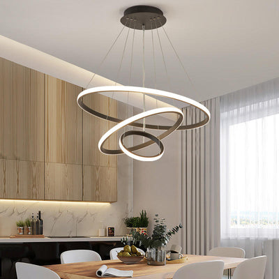 Adjustable LED Ring Ceiling Light – Modern Design