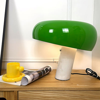 Art Marble Table Lamp with Italian Carrara Base