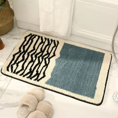 Abstract Non-Slip Bath Mat – Soft Luxury Design