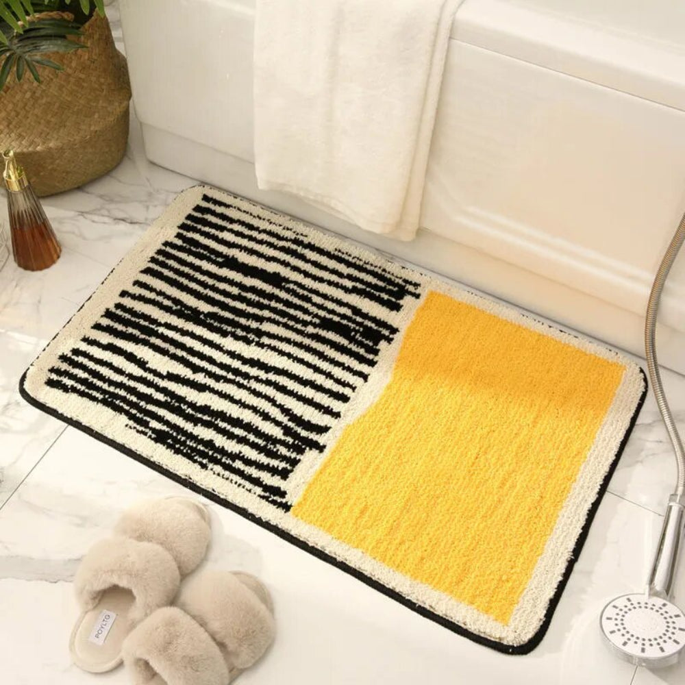 Abstract Non-Slip Bath Mat – Soft Luxury Design