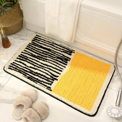 Abstract Non-Slip Bath Mat – Soft Luxury Design