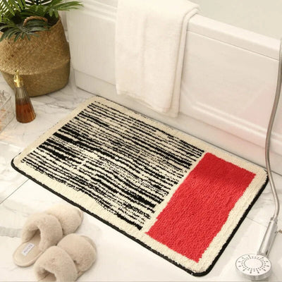 Abstract Non-Slip Bath Mat – Soft Luxury Design