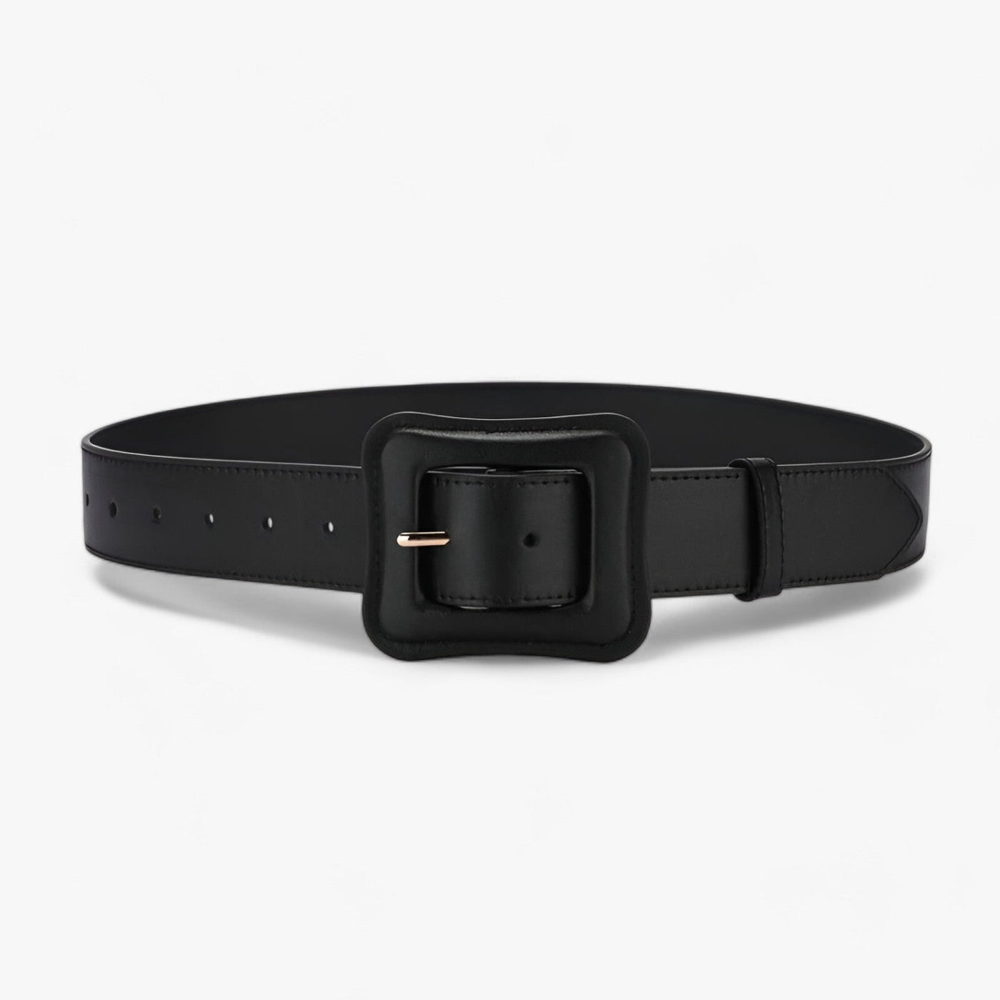 Women’s Wide Leather Belt Vintage High Waist with Adjustable Buckle