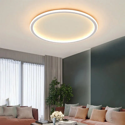Scandinavian Round LED Ceiling Light for Cozy Interiors