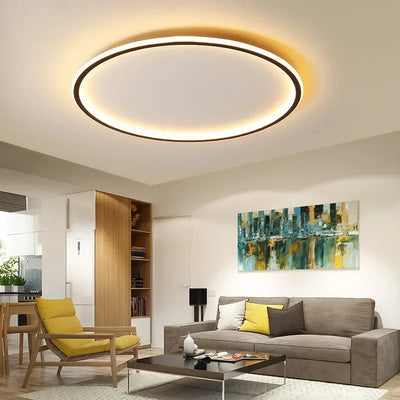 Scandinavian Round LED Ceiling Light for Cozy Interiors