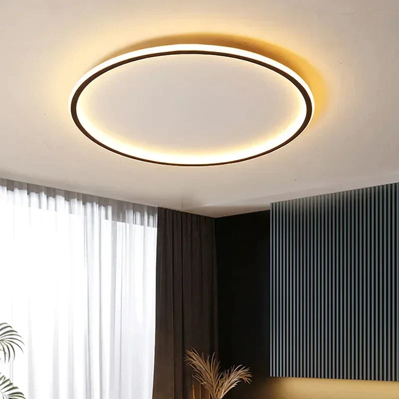 Scandinavian Round LED Ceiling Light for Cozy Interiors