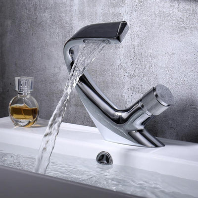 Modern Bathroom Sink Mixer Faucet – Stylish Chrome Tap