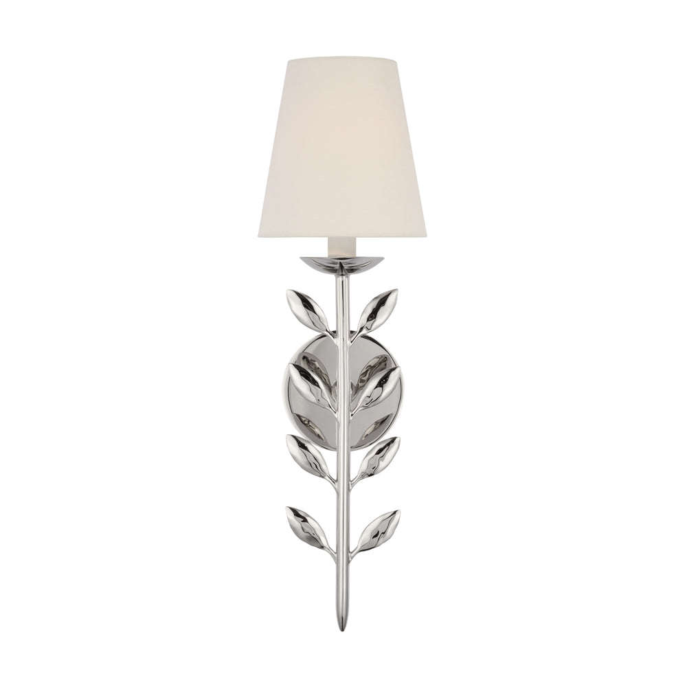 Evoque Gold Leaf Wall Sconce - Antique Brass