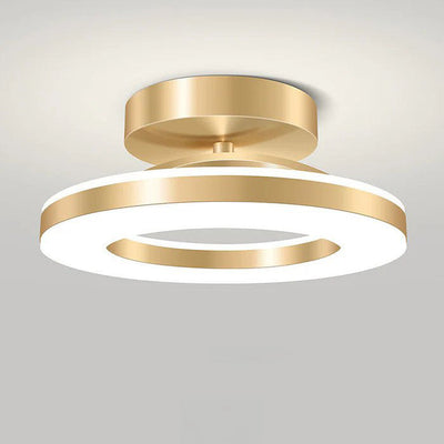 ZAYNO Black LED Ceiling Light – Modern Flush Mount