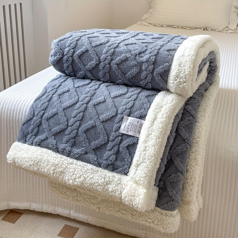 Soft Comfort Blanket for Bed, Sofa, and Travel