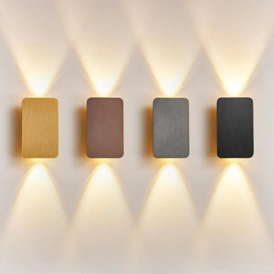 Nordic Minimalist Aluminum Rectangular LED Wall Sconce