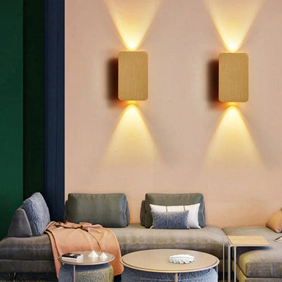 Nordic Minimalist Aluminum Rectangular LED Wall Sconce