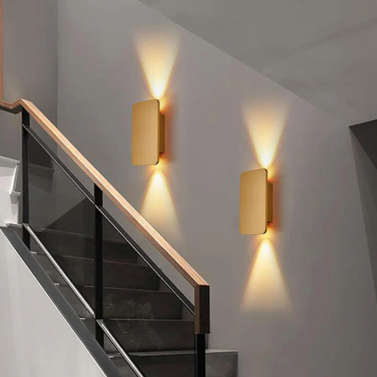 Nordic Minimalist Aluminum Rectangular LED Wall Sconce