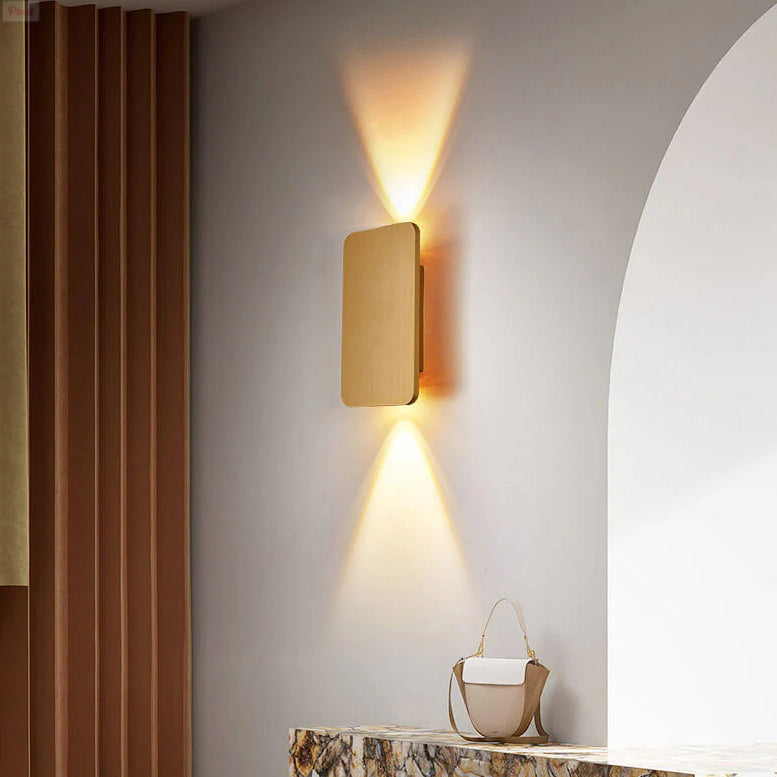 Nordic Minimalist Aluminum Rectangular LED Wall Sconce