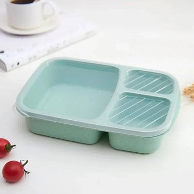 Wheat Fiber Bento Lunch Box | Microwave-Safe Leak-Proof – For School  On the Go