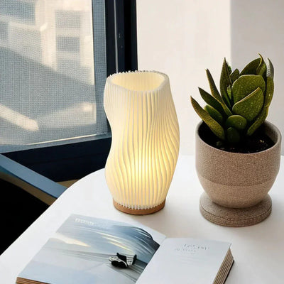 Wavecrest Lamp – Sleek USB-Powered Dimmable Table Lamp