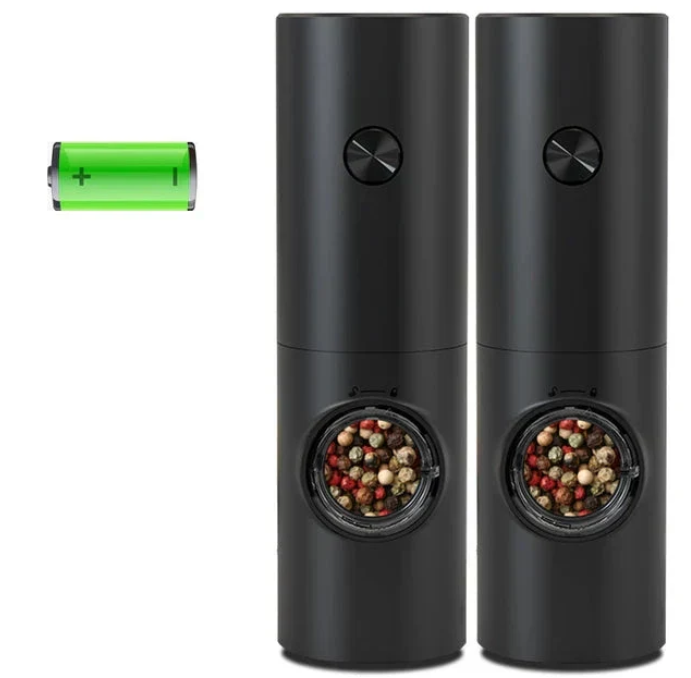 GrindPro – Electric Pepper & Salt Grinder with LED