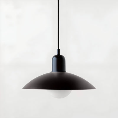 Modern Macaron Bauhaus Pendant Light – Iron Shade